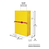 Justrite® Acid High Security Safety Cabinet, 45 gal Blue, Self-Closing